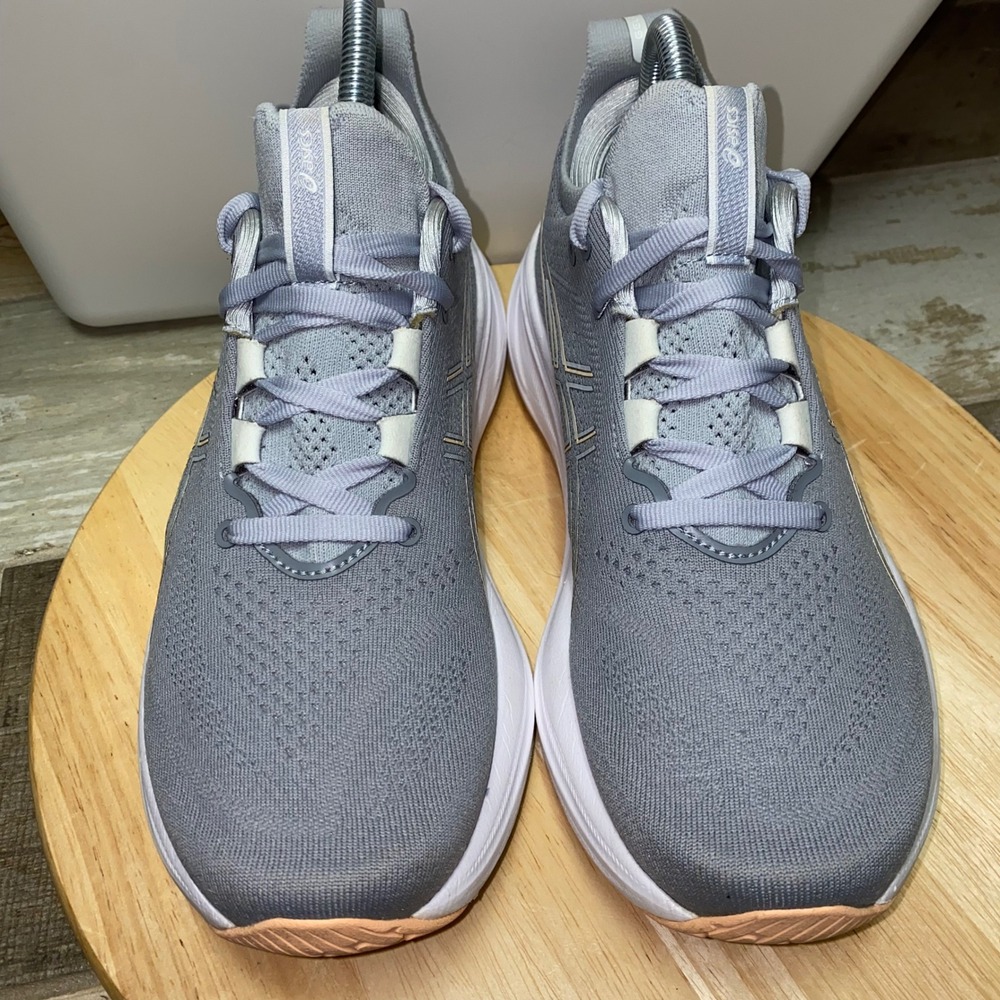 ASICS Gel Nimbus 26 Shoes Womens 8.5 US Gray PureGEL Running Walking 1012B601 - Picture 12 of 15
